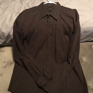 Men’s Express Red/Black Pinstripe Shirt XXL